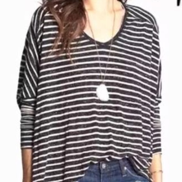 Free People | Pandora’s Boxy Striped Top blouse - Picture 5 of 5